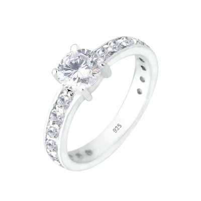 Afbeelding van Elli Engagement Ring, Dames, Maat: 58, Weiß