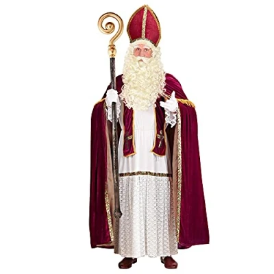 Afbeelding van Widmann kostuum aartsbisschop, kerstman, kerstmis, kerstkostuum, carnavalskostuums