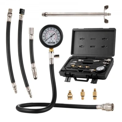 Afbeelding van VEVOR Compressie Tester met Manometer Benzinemotor 0 300 PSI en 2000 kPa incl. 3x Adapter