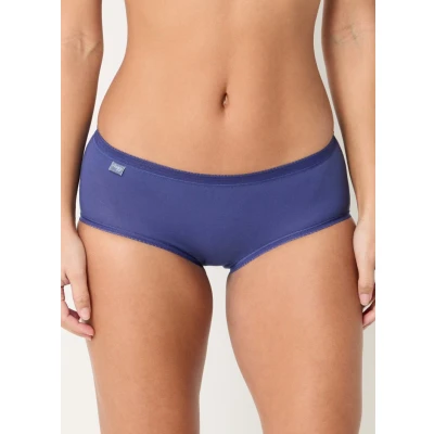 Afbeelding van Sloggi 3P Basic Plus Midi Colored Marine/Blauw katoen 44 Dames