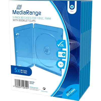 Afbeelding van MediaRange BOX38 CD doosje Blu Ray doos 1 schijven Blauw