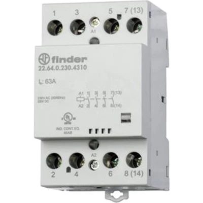 Afbeelding van Finder 22.64.0.024.4310 Contactor 4x NO 24 V/DC, V/AC 63 A 1 stuk(s)