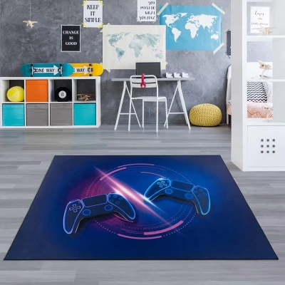 Afbeelding van Kindervloerkleed Gamer Multi 160x220 Cm