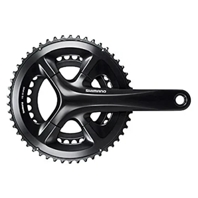 Afbeelding van Shimano Crankstel 2 x 11 speed Road FC RS510 1725 50 34T met holle as zwart