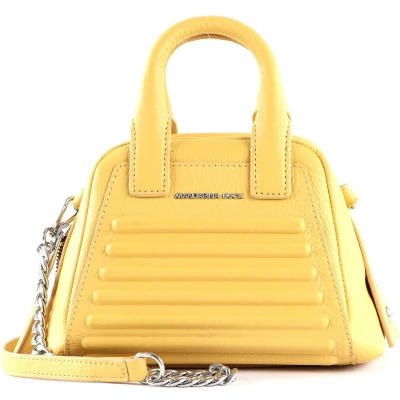 Afbeelding van MANDARINA DUCK Leren Handtas Schoudertas I Con Crossover Ochre Lichtgeel