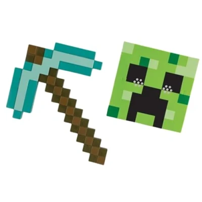 Afbeelding van MINECRAFT PICKAXE &amp; MASK SET