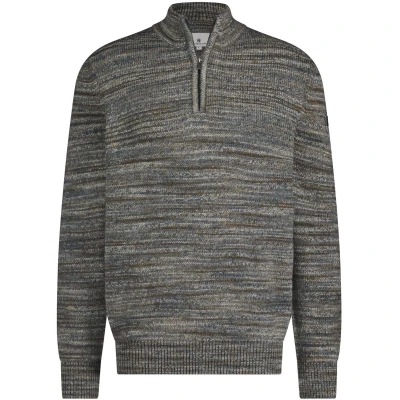 Afbeelding van State Of Art Half Zip Trui Melange Grijs maat XL Heren met Regular fit Pasvorm Wol mix