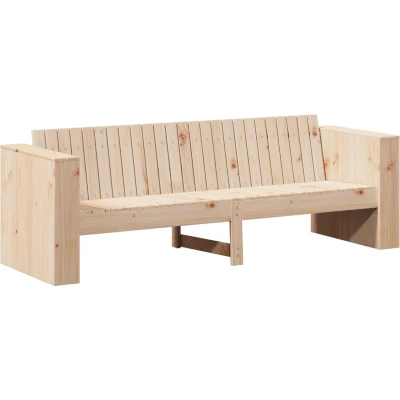 Afbeelding van vidaXL Tuin Sofa 3 zits Natuurlijk Massief Vurenhout Midden Duurzaam