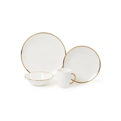 Afbeelding van Serviesset VT Wonen Raw White Gold (Set van 16)