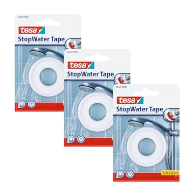 Afbeelding van tesa STOP WATER 56220 00500 02 Reparatietape Wit (l x b) 12 m mm 3 stuk(s)
