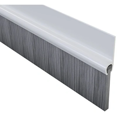 Afbeelding van STORMGUARD 02SR6641000W 1 m zelfklevende BDS onderkant van de deurborstel afdichting wit