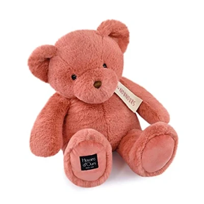 Afbeelding van Histoire d&#039;Ours De teddybeer rosé praline 40 cm roze geboortecadeau HO3233