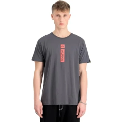 Afbeelding van Alpha Industries PP T Tshirt print, Heren, Maat: Large, Vintage grey