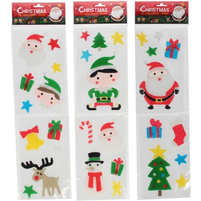 Afbeelding van Wins Holland Herbruikbare Gel Raamstickers Kerst