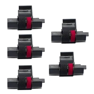 Afbeelding van DOGEPRO 5 stuks IR 40T inktlint, ABS POM inktrol voor rekenmachine, printer, schrijfmachine zwart/rood #4191A001
