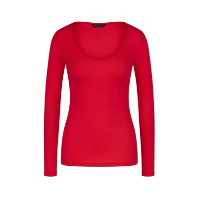 Afbeelding van Triumph Longsleeve Longsleeve, Dames, Maat: XL, Shanghai red