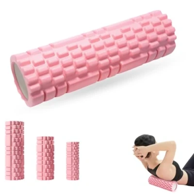 Afbeelding van Foam Roller LULUWA Yoga Oefening Rollers voor Diepe Weefsel Spiermassage Triggerpoint Spieren Therapie (30 x 8 cm, Roze)