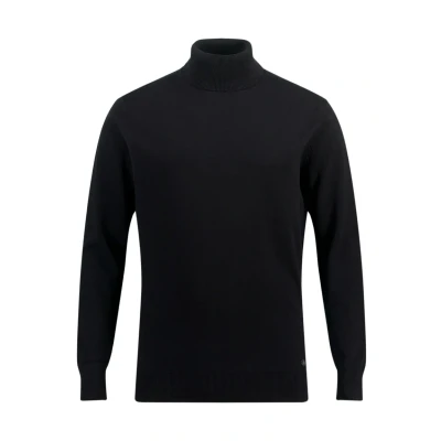 Afbeelding van JP 1880, Heren, grote maten, rolkraagtrui, fijn gebreid, zwart, 7XL