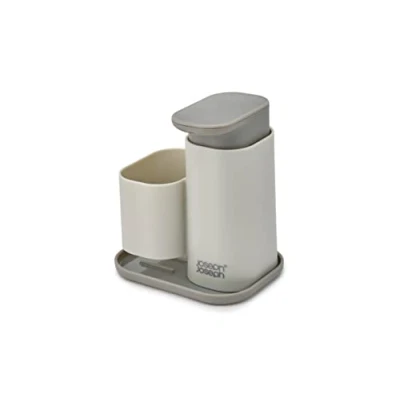 Afbeelding van Joseph Duo Zeepdispenser met Sponshouder, Handzeep dispenser voor Keuken, Grijs