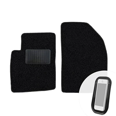 Afbeelding van moto MOLTICO Automatten Velours Autofrontmat Set van 2 Matten Voor de Voorkant Auto Bijpassend Ford Fiesta V Fusion 2005 2008