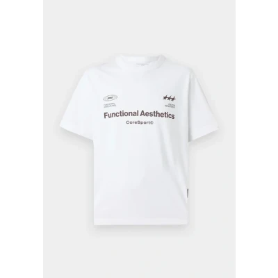 Afbeelding van Jack &amp; Jones Jcosignal Graphic TEE CREW NECK Tshirt print, Heren, Maat: XS, Bright white