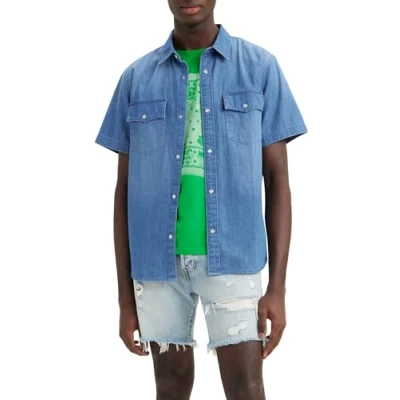 Afbeelding van Levi&#039;s Relaxed FIT Western Overhemd, Heren, Maat: Small, Tombstone