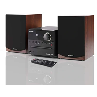Afbeelding van Mini hifi Sharp XL B512(BR) Wit Bruin 45 W