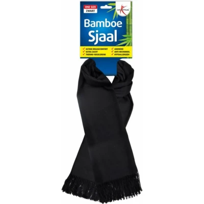 Afbeelding van 2+2 gratis: Lucovitaal Sjaal Bamboe Zwart