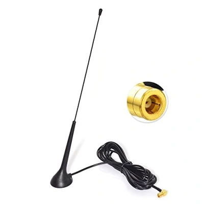 Afbeelding van Eightwood DAB Antenne SMB Adapter Autoradio Magnetische Basis RG174 Kabel 300cm Compatibel voor FM radio Blaupunkt Beat Technisat Pioneer Sony Kenwood Alpine JVC