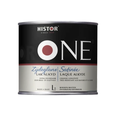 Afbeelding van ONE by Histor Lak Alkyd Zijdeglans 0,5 liter