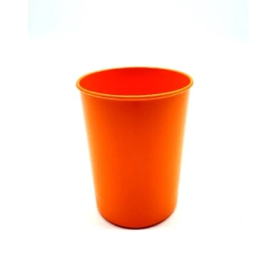 Afbeelding van Kimmel Mok drinkbeker beker klassiek onbreekbaar stapelbaar herbruikbaar 180 ml, kunststof, oranje