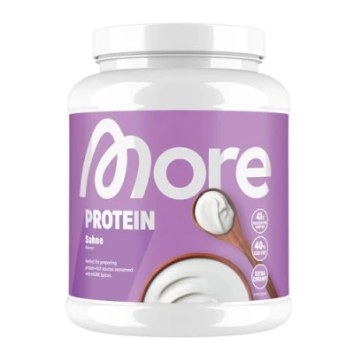 Afbeelding van MORE NUTRITION Total Proteïnepoeder, Room, 600 g Wei en Caseïne Mix, 20 Porties Geen Toegevoegde Suiker Poeder voor Spieropbouw Herstel, Gemaakt in Duitsland