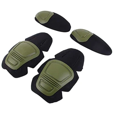 Afbeelding van PENVEAT Tactische Knie en elleboog Protector Pad Voor Paintball Airsoft Combat Uniform Militaire Pak 2 kniebeschermers &amp; pads/Set, Groen