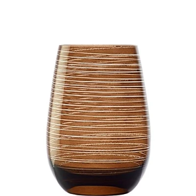 Afbeelding van Stölzle Lausitz Twister drinkglas Color, Terra, 8,5 cm