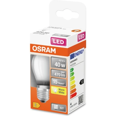 Afbeelding van OSRAM LED lamp Lampvoet: E27 Warm wit 27 K 4 W mat Retrofit