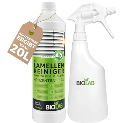 Afbeelding van BIOLAB lamellenreiniger concentraat 1:20 (1 liter plus spuitfles) Jaloezieën &amp; Raffstore Cleaner en jaloeziereiniger