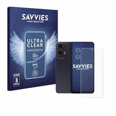 Afbeelding van Savvies Screenprotector voor Motorola Moto G35 (Voor+Camera) Folie Beschermfolie transparant (6 Stuks)