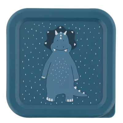 Afbeelding van Trixie Mr. Triceratops Snackbox 3pc dark blue