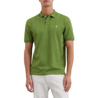 Afbeelding van Marc O&#039;Polo Embroidery ON Chest Poloshirt, Heren, Maat: Medium, Spring fern