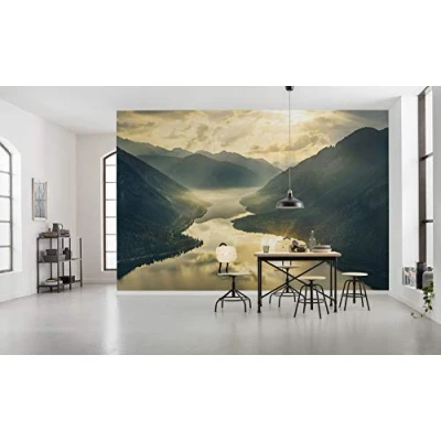 Afbeelding van Komar Vliesbehang Goud Mountains (8 stuks)