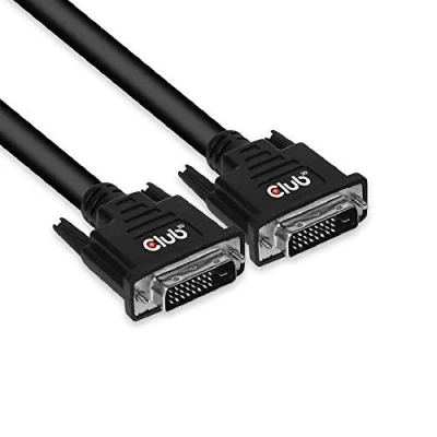 Afbeelding van CLUB3D DVI D DUAL LINK (24+1) CABLE BI DIRECTIONAL M/M 10m 32.8 ft 28AWG Zwart