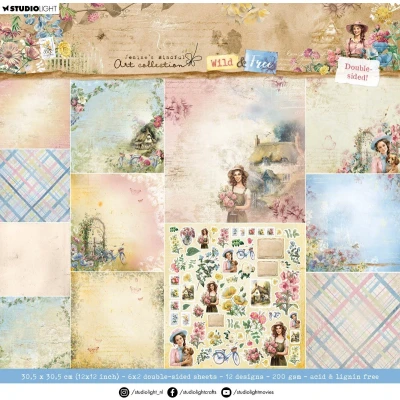 Afbeelding van Paper Pad Double sided scrapbooking Wild &amp; Free nr.182