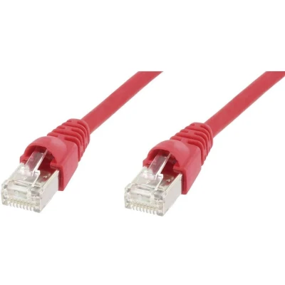 Afbeelding van Telegärtner L00002A0114 RJ45 Netwerkkabel, patchkabel CAT 6A S/FTP 3.00 m Rood Vlambestendig, Snagless,