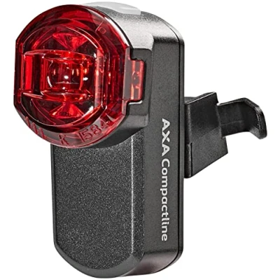 Afbeelding van Axa Compactline led USB oplaadbaar achterlicht BikeTotaal.nl Zwart