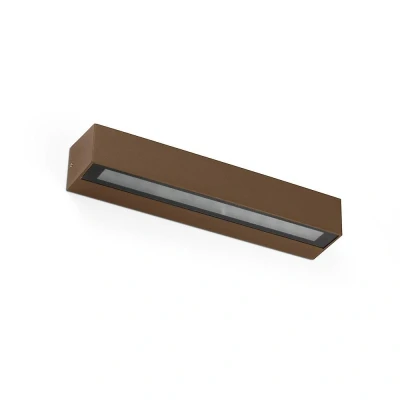 Afbeelding van Faro Lighting Doro 20 geïntegreerde LED up down lichtere buitenmuur lichtbruin, 3000K, IP65