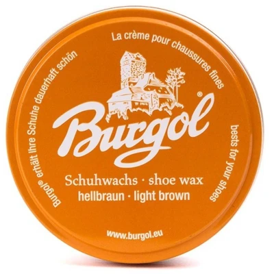 Afbeelding van Burgol Shoe Wax Schoenwax voor hoogglans en bescherming 100ml (031) Lichtbruin