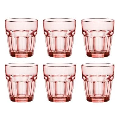 Afbeelding van Bormioli Rocco Waterglazen Rock Bar Oranje 270 ml 6 Stuks