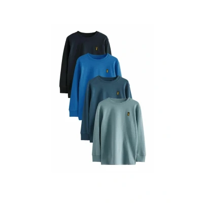 Afbeelding van Next COSY 4 PACK Regular FIT Longsleeve voor kinderen, Maat: 104, Blue