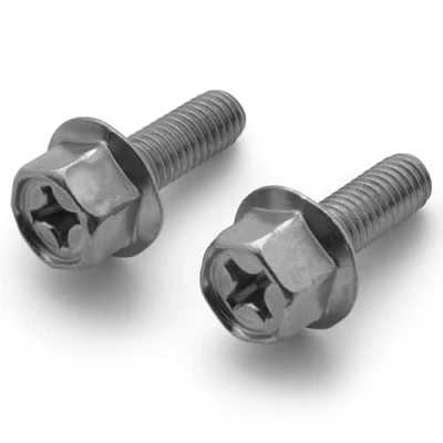 Afbeelding van Easyboost 2 x uitlaatpijpschroeven M6 18 mm voor scooter 50cc Yamaha BW&#039;s MBK Booster Nitro Aerox Mach G Jog R Ovetto Malaguti F10 F12 F15 Aprilia SR CPI