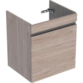 Afbeelding van Geberit renova plan wastafelonderkast 1 lade 58 5x44 6x60 6cm noten hickory licht 501906001 501 906 00